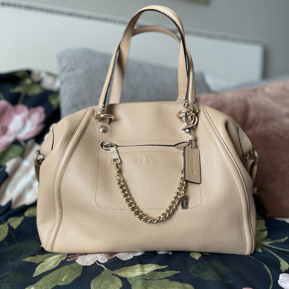 COACH | nude pebble prairie satchel